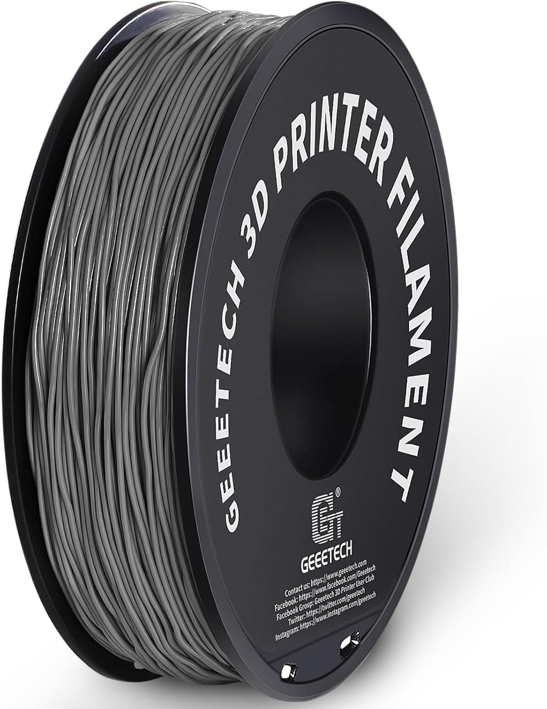 GEEETECH TPU Filament 1,75 mm +/- 0,02 mm für 3D Drucker, 1KG 1 Spool Grau Grau-1KG, Grau-1KG