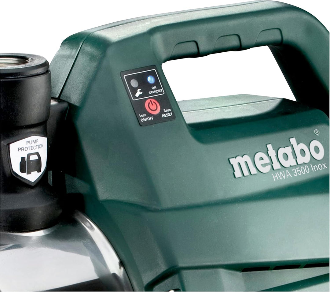 Metabo Hauswasserautomat HWA 3500 Inox (600978000) Karton, Nennaufnahmeleistung: 1100 W, Max. Förder