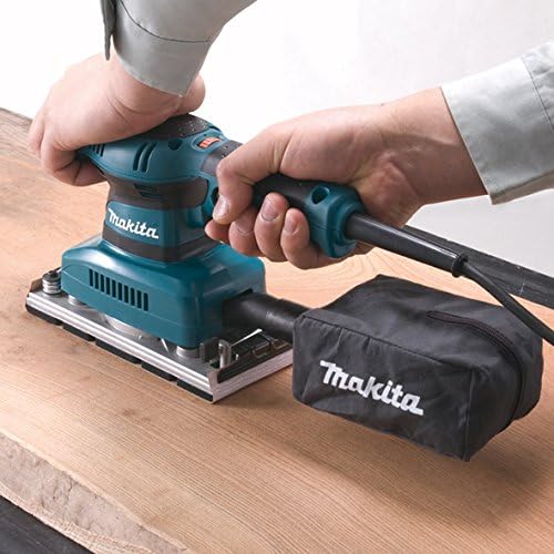 Makita Werkzeug GmbH BO3711J Schwingschleifer 190 W im Makpac, Schwarz, Blau, (L x B x H) 253 x 92 x