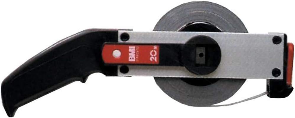 BMI 501021050A Rahmenbandmass, 50 m x 13 mm, Stahl/Aluminium/Kunststoff, weiss/schwarz/silber