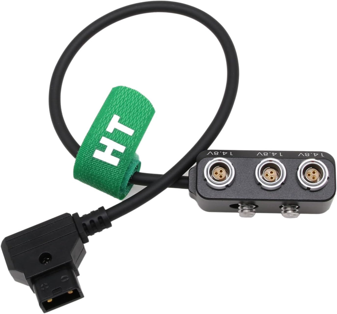 HangTon D-Tap Stecker auf 3 x Fischer RS 3 Pin Buchse Power Splitter Kabel Box 12V 10A