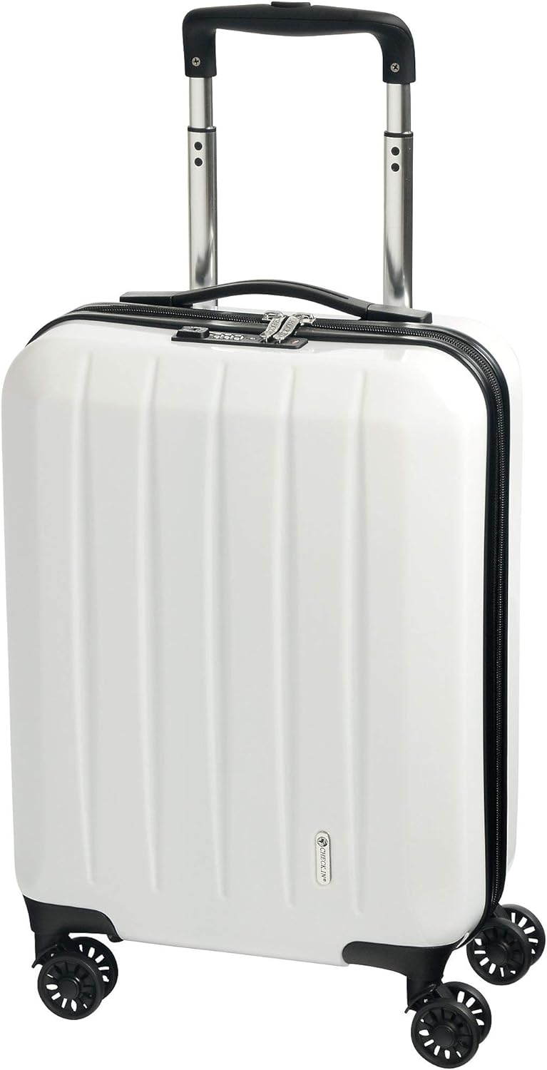 CHECK.IN London 2.0-4-Rollen-Trolley 50 cm weiss