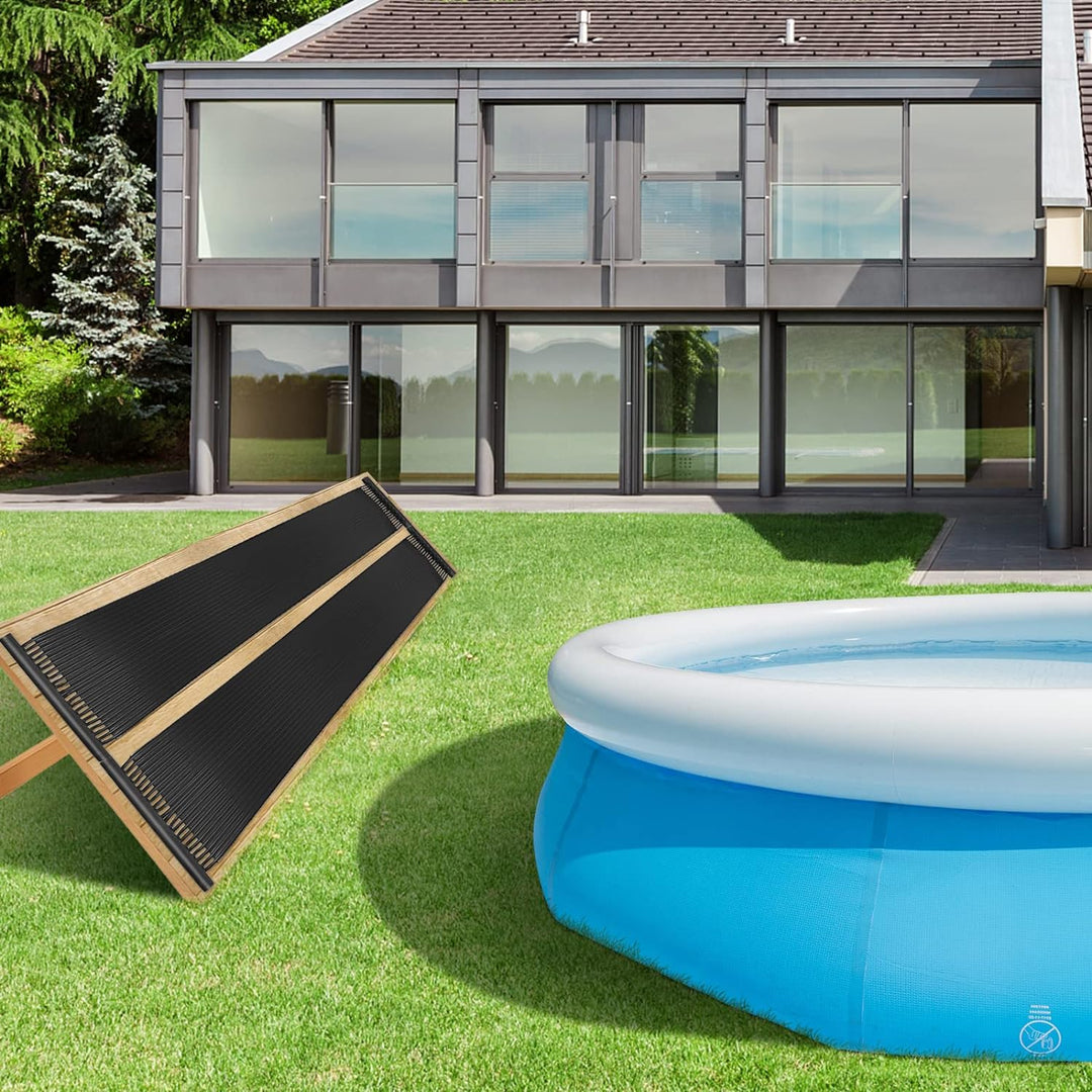 COSTWAY Solarkollektor Poolheizung 600x75 cm, Solarheizung aus UV-beständiger Kunststoff, Pool Heizu