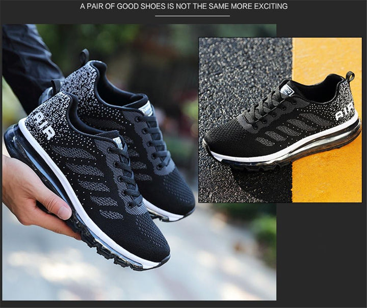 frysen Herren Damen Sportschuhe Laufschuhe mit Luftpolster Turnschuhe Profilsohle Sneakers Leichte S