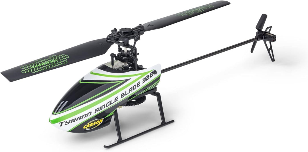 Carson 500507171 - Ferngesteuerter Helikopter Tyrann Single Blade 320 2,4 GHz - RC Flugzeug ab 16 Ja