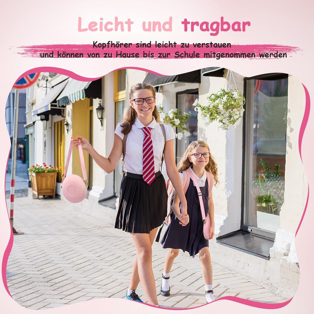 TONOSHARK Kinderkopfhörer mit Kabel Klappbar, mit Mikrofon, Kopfhörer Kinder Gehörschutz auf 85/94 d