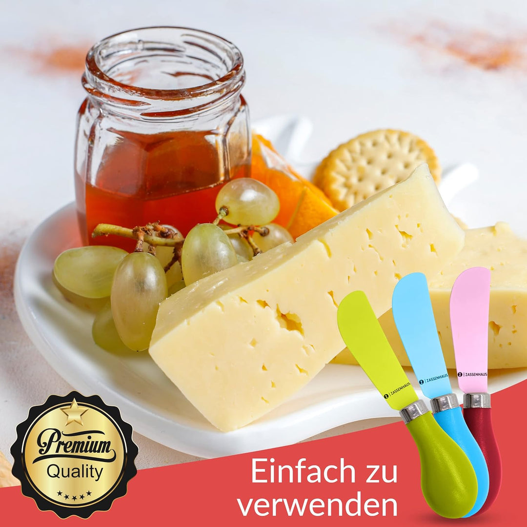 Zassenhaus Kindermesser-Set 4-teilig bunt zum Schneiden und Streichen - bereits für Kleinkinder geei