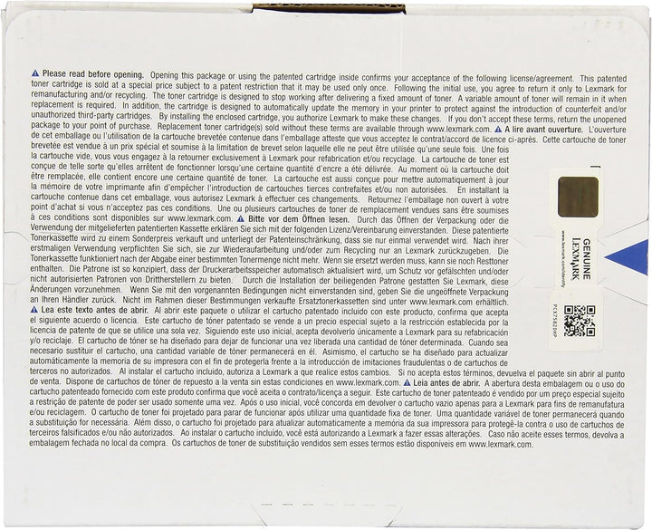 Lexmark 84C2HK0 Original Toner 1er Pack, Schwarz