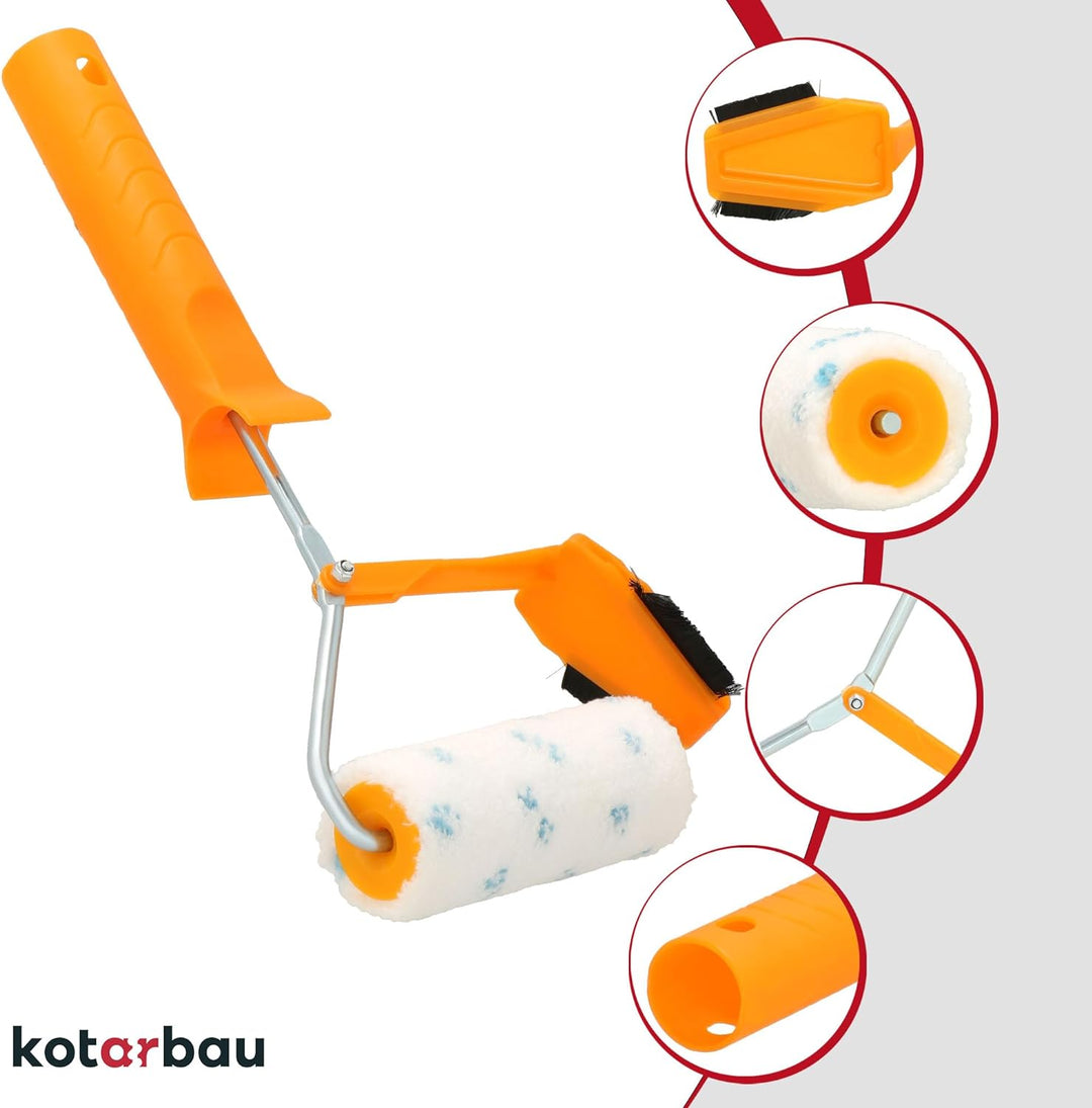 KOTARBAU® Farbtrennroller 100 mm Beschneideroller Kantenstreicher Farbrolle zum Schneiden von Farben