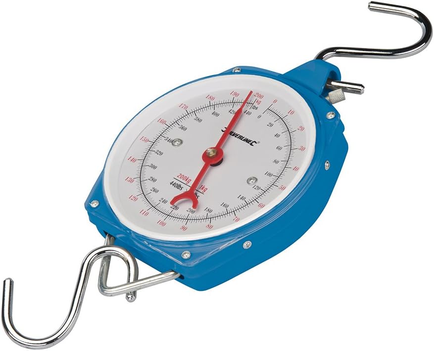 Silverline 251087 Robuste Hängewaage 200 kg, 200 kg