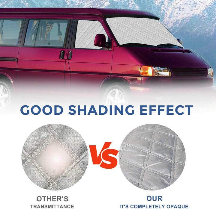 Thermomatte Fahrerhaus passend für VW T4, Luxus Thermomatten Fahrerhaus Innen Temperaturkontrollschu