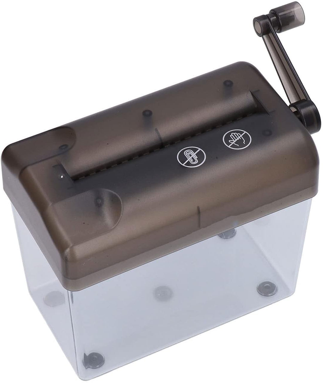 Manueller Aktenvernichter, Tragbarer Papierzerkleinerer Handkurbel Mini Hand Schredder Professionell