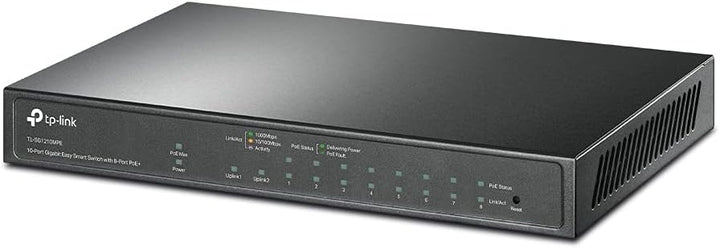 TP-Link TL-SG1210MPE Gigabit 10 Port Managed PoE Switch (8 Gigabit PoE+ Ports, 1* Gigabit SFP Port,