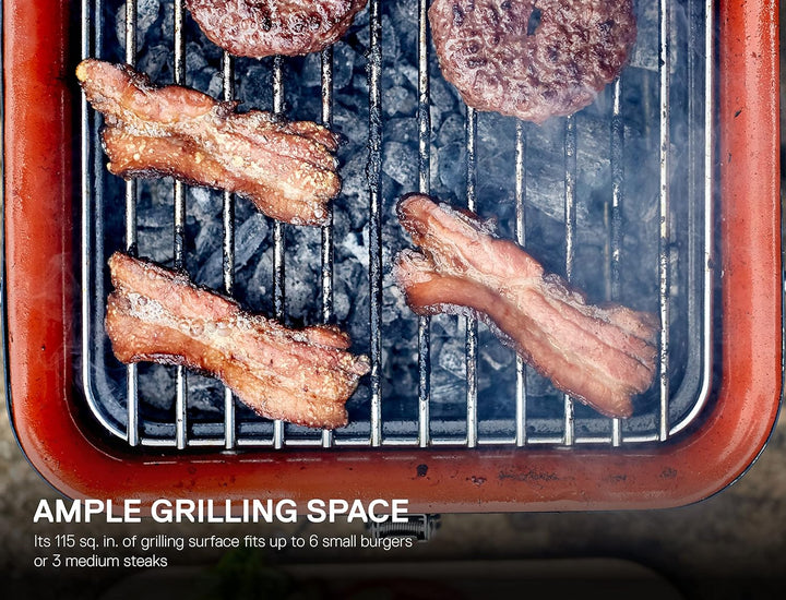 Everdure Cube Tragbarer Holzkohlegrill, Tischgrill, perfekte Heckklappe, Strand, Terrasse, oder Camp