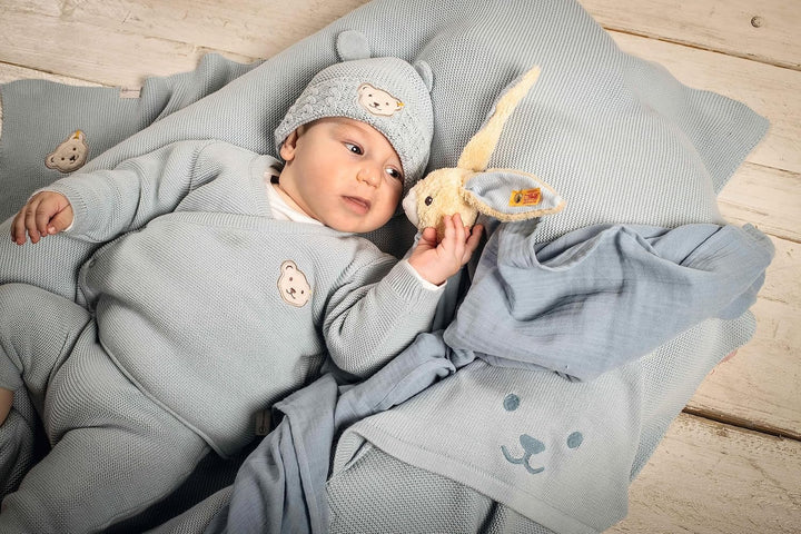 Steiff Unisex Baby Set Hose + Jacke 50 Celestial Blue, 50 Celestial Blue