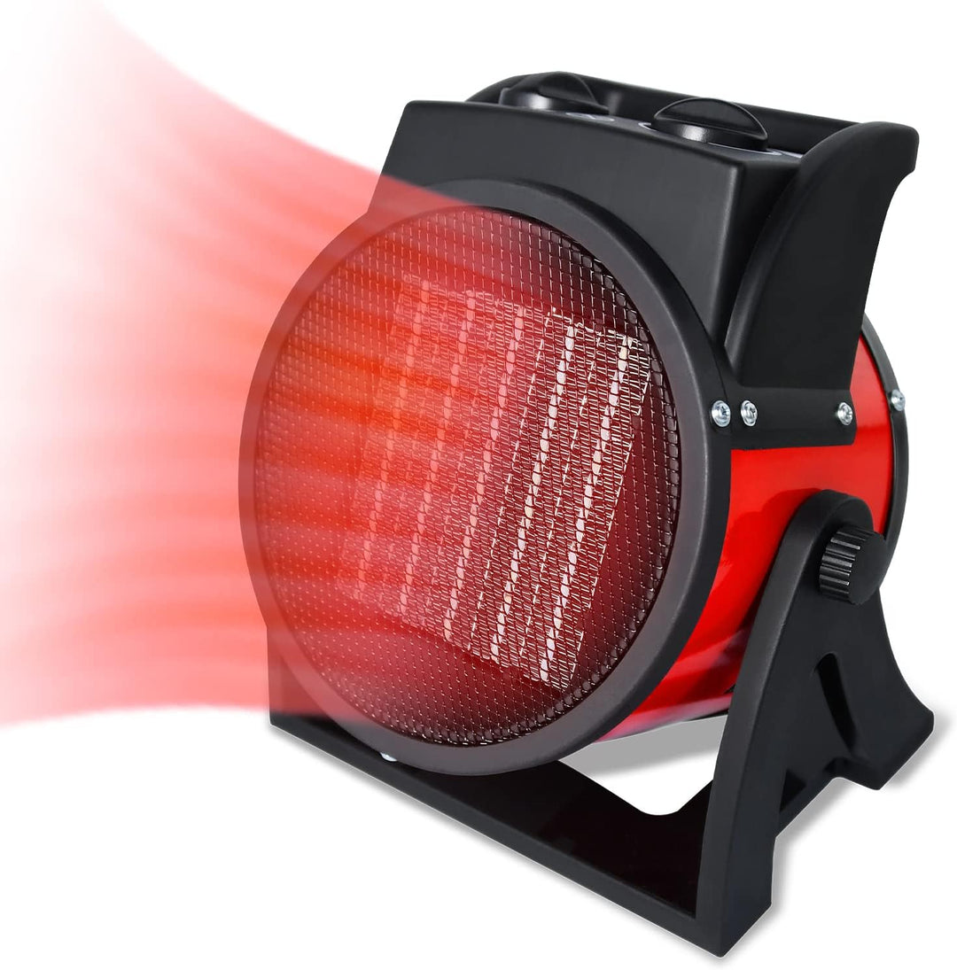 UISEBRT Heizlüfter Energiesparend 3000W - Keramik Heizgerät Bauheizer Elektroheizer mit Überhitzungs