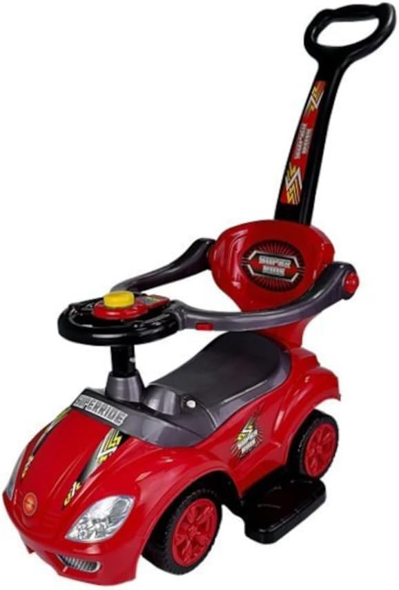 BSD Baby Spielzeugauto 381 Mega Car Deluxe Red Rot Lauflernhilfe Lauflernwagen Kinderfahrzeuge