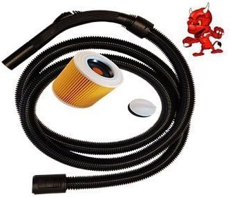 Saug Schlauch Staubsaugerschlauch 3m für Staubsauger Kärcher A 2604 + Filter