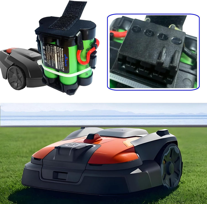 Aibatt 2.5Ah 18V Lithium Akku,Ersatzakku für Gardena R38Li,R40Li,R45Li,R50Li,R70Li,R75Li,R80Li Mähro