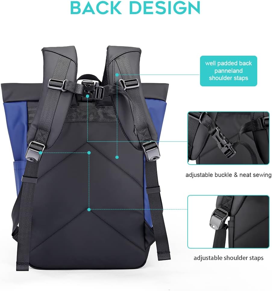 BANGE Grosse Kapazität Casual Rucksack Laptop Rucksack Quadratische Reiten Wasserdichte Männer Rucks