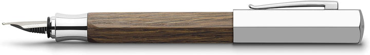 Faber-Castell 147580 - Füllfederhalter Ondoro Räuchereiche, Feder: M, Schaftfarbe: braun M Räucherei
