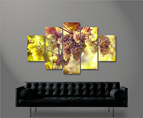 islandburner Bild Bilder auf Leinwand Weintrauben Reben Wein Weinberg MF XXL Poster Leinwandbild Wan