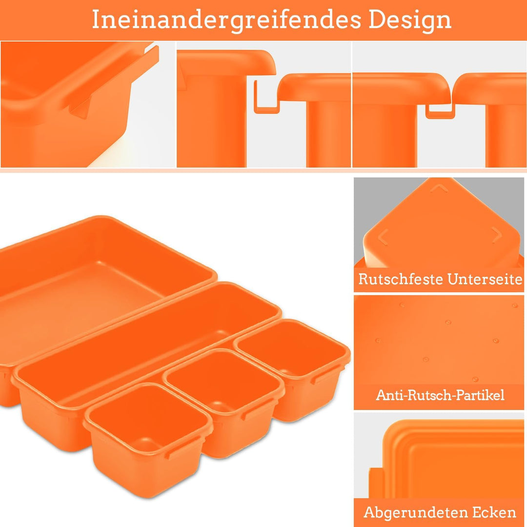 45 Stück Werkzeugkoffer Leer Organizer Sortierbox, Werkzeugaufbewahrung Schubladen Ordnungssystem We