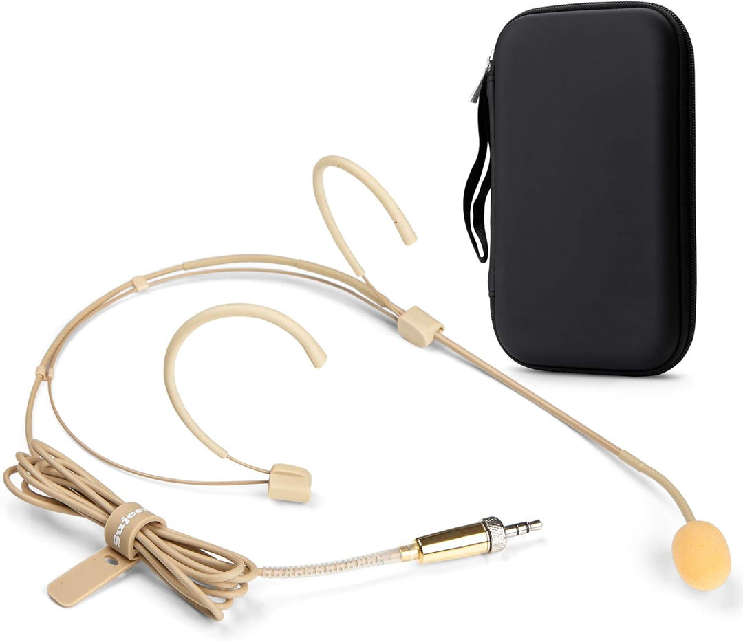 Sujeetec Headset Mikrofon Stirnband mic für Sennheiser kabellos Bodypack Transmitter Taschensender -