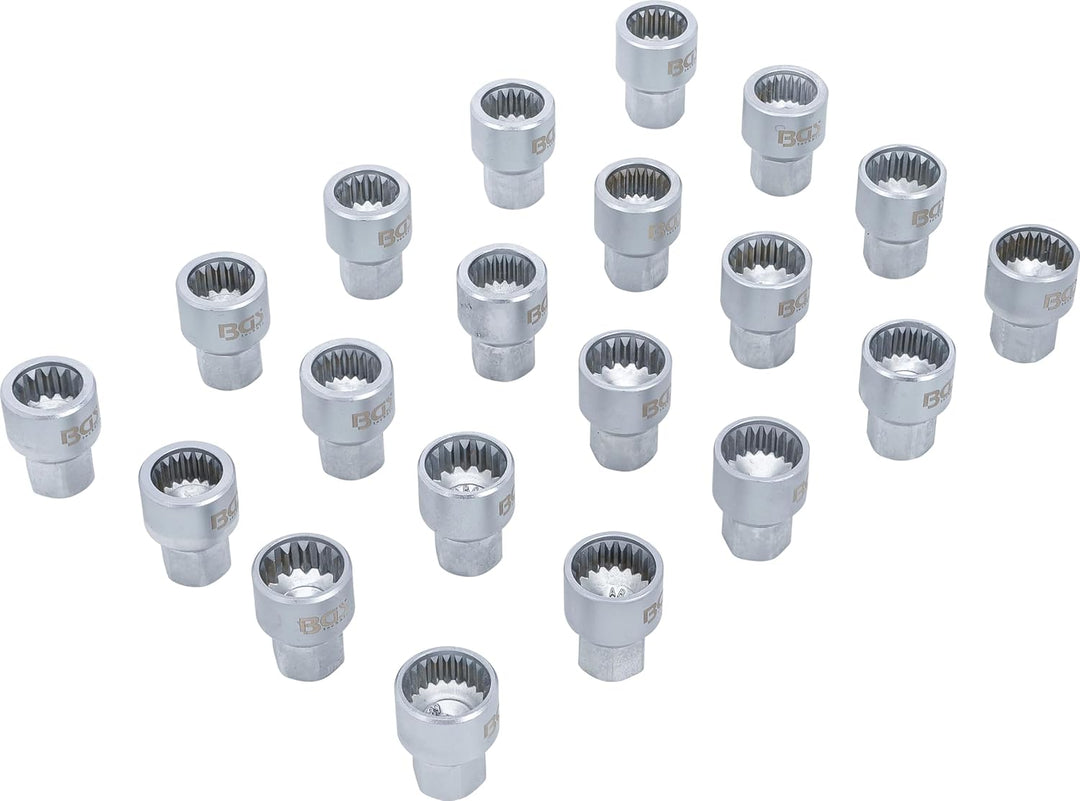 BGS 9099 | Werkstattwageneinlage 1/6: Felgenschloss-Werkzeugsatz für Porsche und VW Touareg | 20-tlg