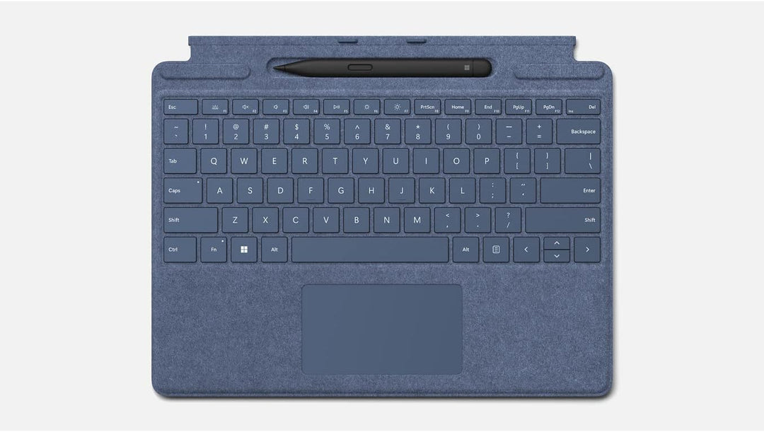 Microsoft Surface Signature Keyboard Blau Saphir + Eingabestift Surface Slim Pen 2, kompatibel mit S