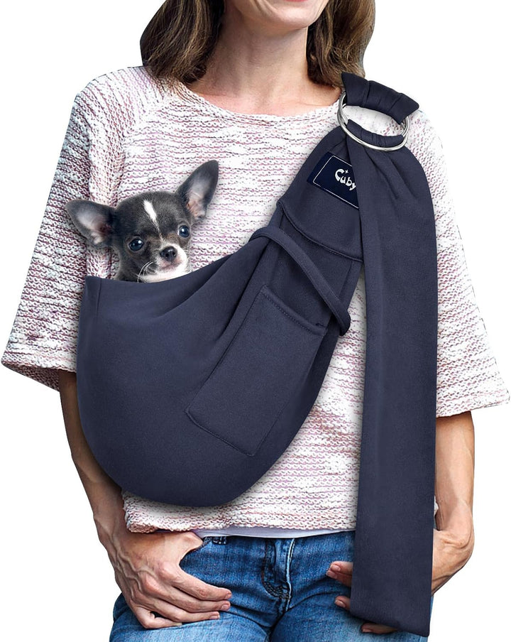 Cuby Hundetragetuch für Hunde und Katzen, wendbar, für Haustiere, Papoose Bag, weiche Tasche und Tra