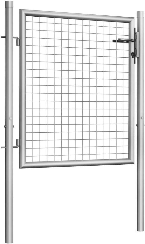 Willood Gartentor Gartentür Zauntor Gartenpforte Zauntür Hoftor Gartenzaun Pforte Metalltor Einzelto