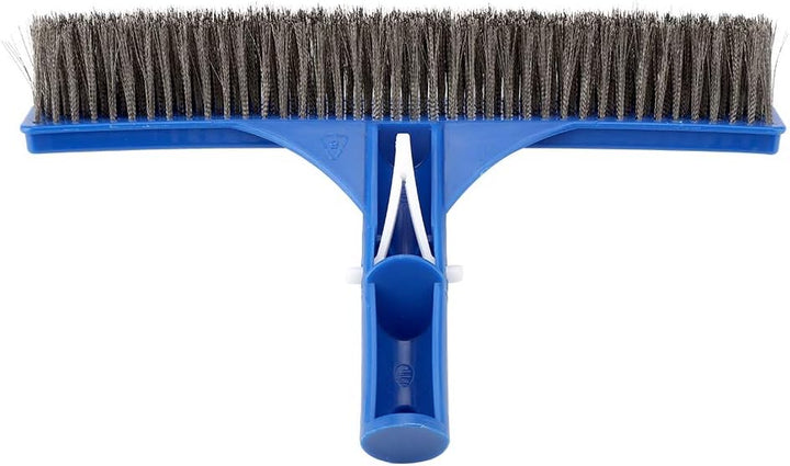 10Inch Poolbürste Beckenbürste Poolreiniger Handreiniger Schwimmbadzubehör Kunststoff Stahl für Teic