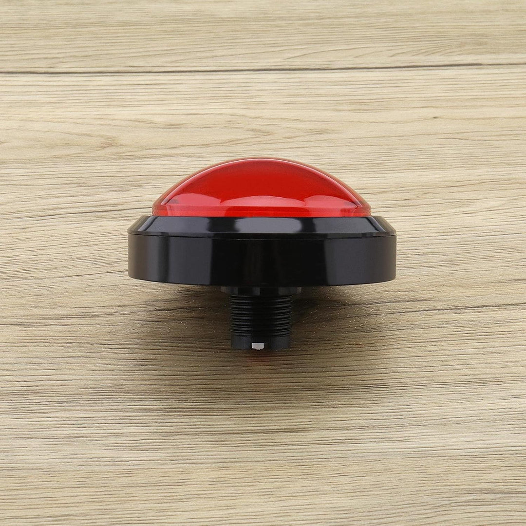 eMagTech 2 x 100 mm grosse Kuppel, 12 V LED-beleuchtete Druckknöpfe mit Mikroschalter für Arcade-Mas