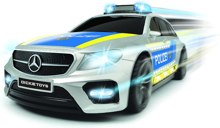 Dickie 203716018026 SOS Mercedes-AMG E43 Polizeiauto, 30 cm, polnische Ausführung, ab 3 Jahren