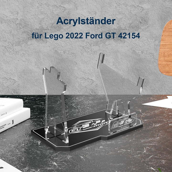 cooldac Acryl Display-Ständer kompatibel mit Lego 42154 Technic Ford Gt Bausatz, klarer individuelle