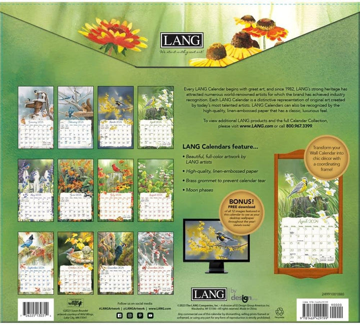 LANG Songbirds™ Wandkalender 2024 (24991001880) Multi, 2024