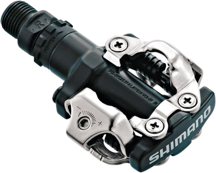 Shimano PDM520 Fahrrad-Klickpedale, Schwarz, SPD-System, mit Platten Single, Single