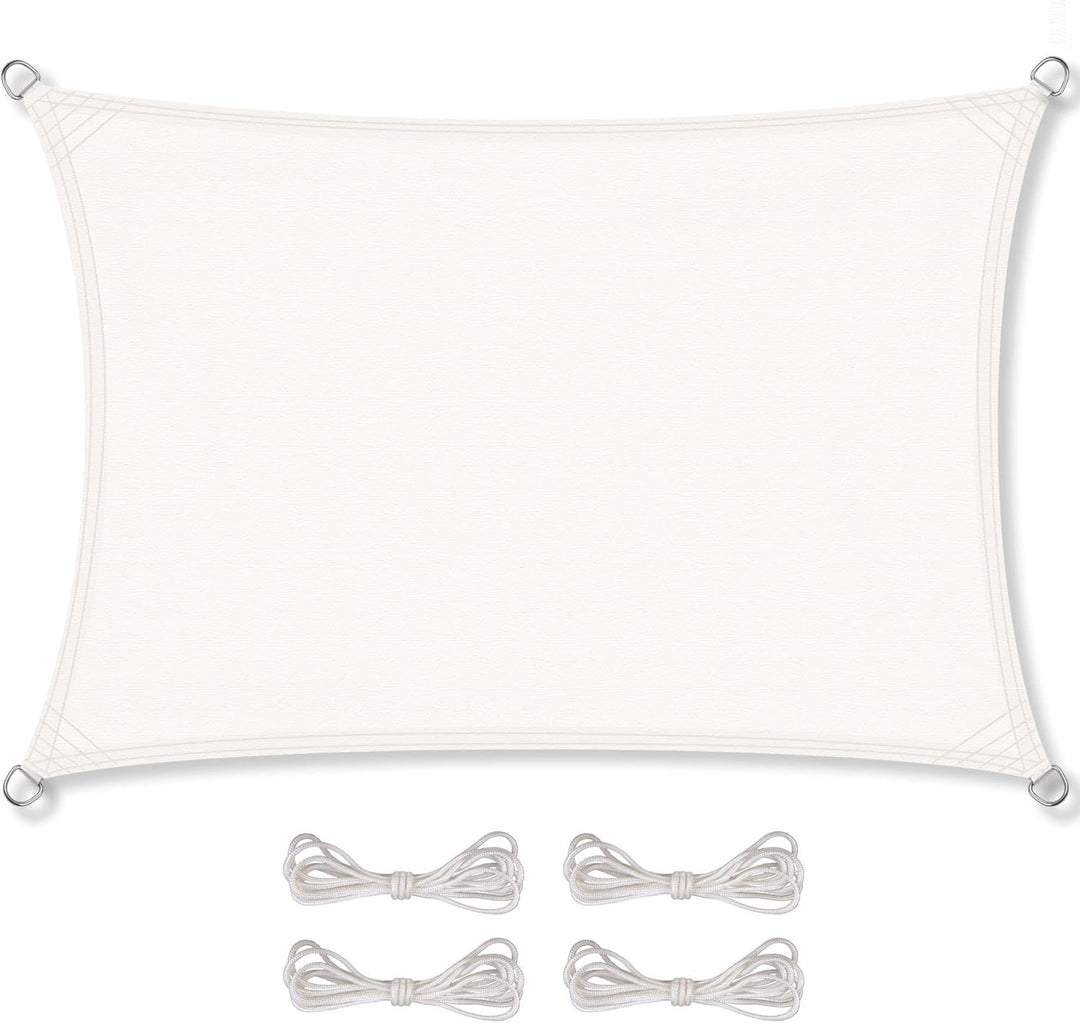 CelinaSun Sonnensegel inkl Befestigungsseile Premium PES Polyester wasserabweisend imprägniert Recht
