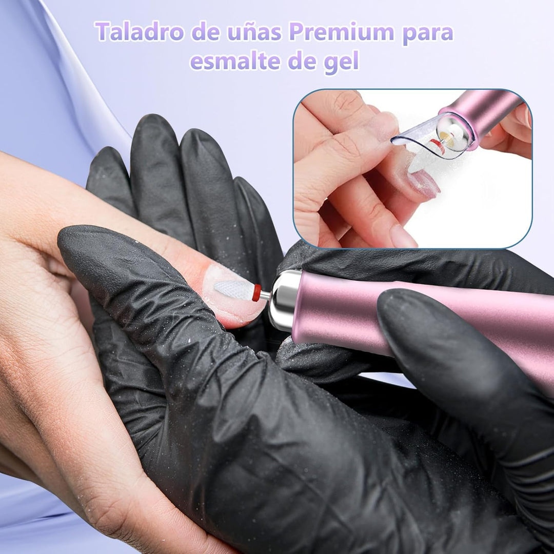 POFIBO Nagelfräser Kabellose 35000 U/Min Nagelfräser für Gelnägel - Professioneller Nail Drill für G