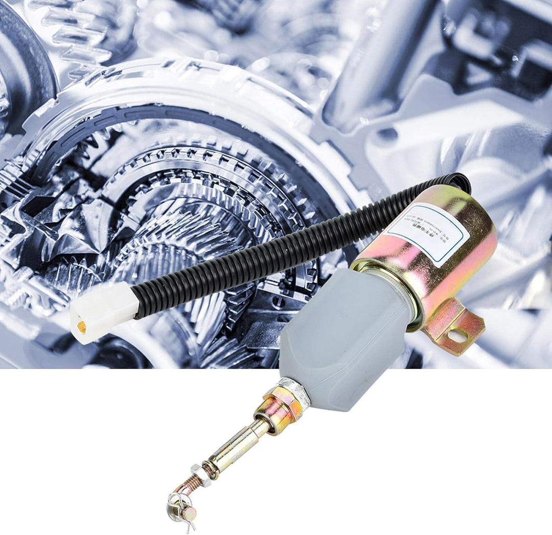 SALUTUYA Kraftstoff-Absperr-Magnetventil, elektrisches Kraftstoff-Absperr-Magnetventil 12-V-Flameout