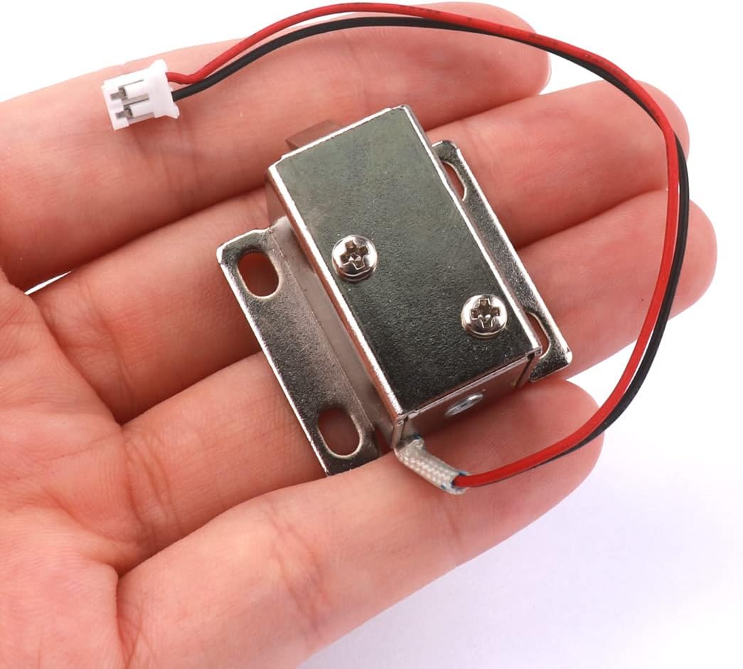 ATOPLEE 4 Stück DC 12V Mini Elektromagnetische Magnetschlösser für Schublade Schrank 27x29x18mm