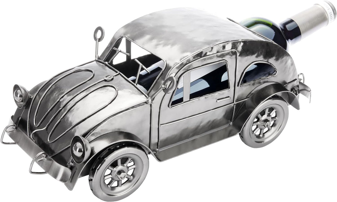 Brubaker Weinflaschenhalter Oldtimer - Metall Flaschenhalter Nostalgisches Auto - 32 cm Weinflaschen