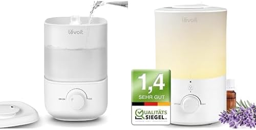 Levoit 2,5L Mini Luftbefeuchter bis 25H für Schlafzimmer Kinderzimmer + Levoit Top-Fill Luftbefeucht