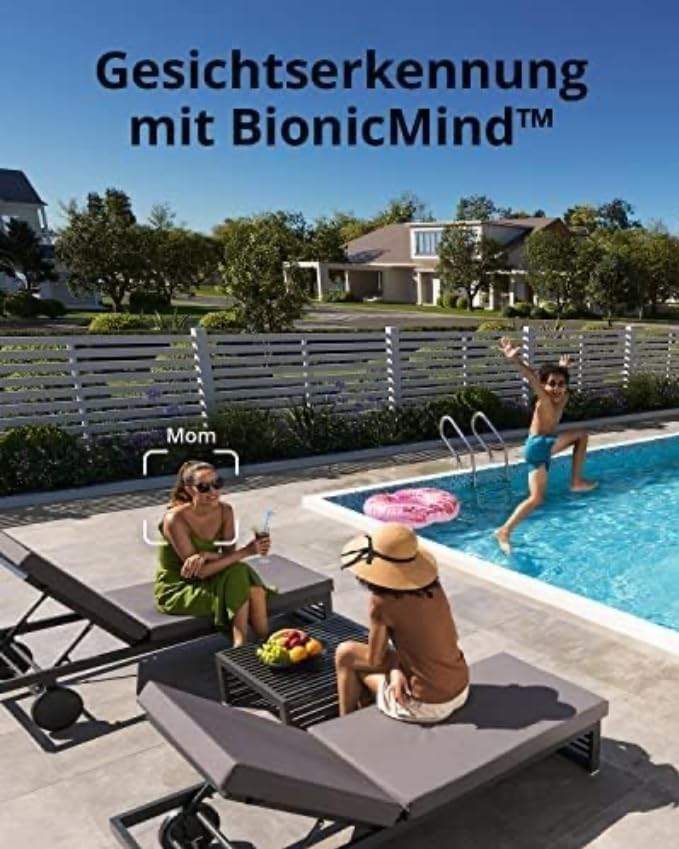 eufy Security eufyCam 3, überwachungskamera aussen, 4K kabellose überwachungskamera solar mit Gesich