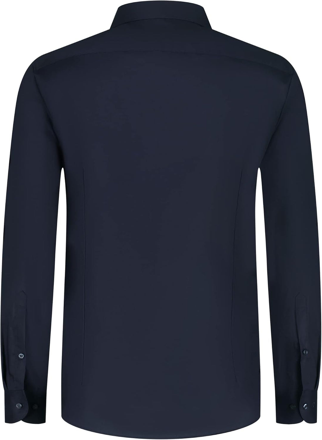 OLYMP Herren Businesshemd Langarm Level Five,Einfarbig,Body fit,Royal Kent 38 Marine 18, 38 Marine 1