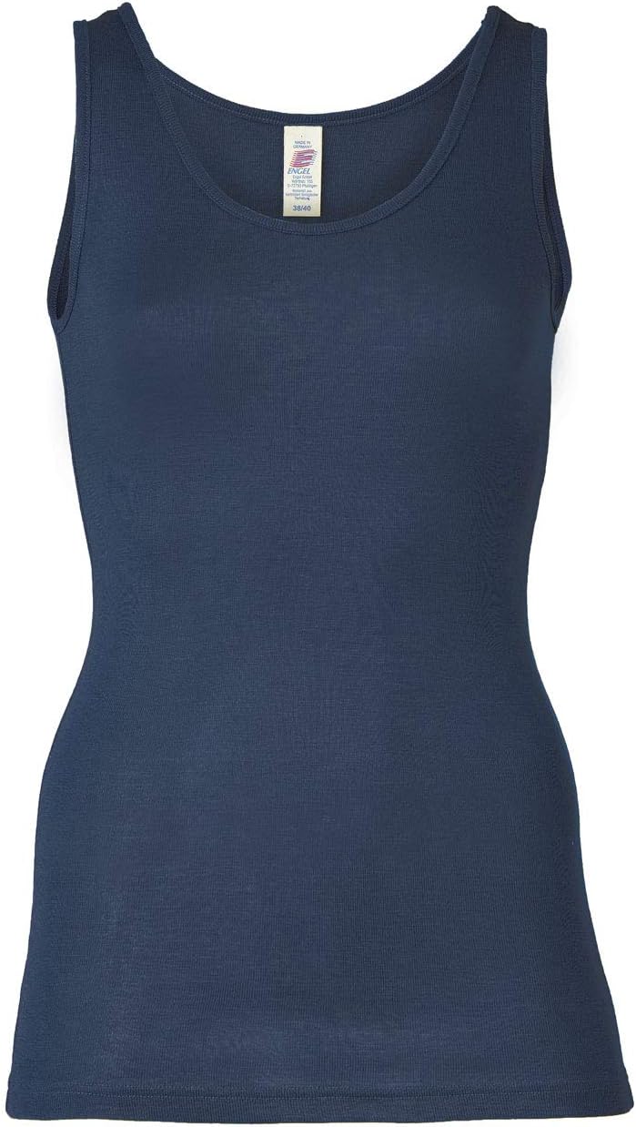Engel Damen Trägerhemd, Wolle Seide, Gr. 34-48, 3 Farben 34-36 Marine, 34-36 Marine