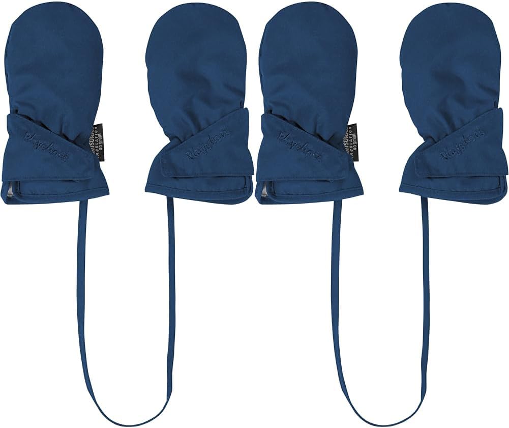 Playshoes Unisex Kinder Baby-Fäustling mit Thinsulate 0 (0-12 Monate) (Packung mit 2) 11 - Marine, 0