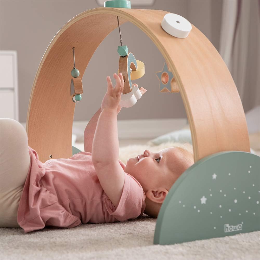 howa Spielbogen Baby Gym Spieltrapez aus Holz Space 6019