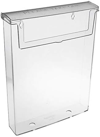 TAYMAR DIN A4 Prospekthalter als transparente Prospektbox mit Deckel, Wetterfest (auch für den Ausse